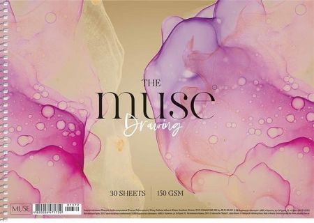 Skicák, náčrtník "Drawing Muse", A4, 50 listů, 150 g, SHKOLYARYK PB-SC-030-315