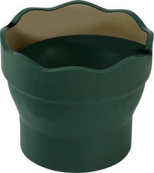 Kelímek na štětce "Click&amp;Go", zelená, plast, FABER-CASTELL 181520