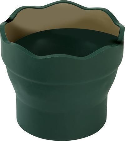 Kelímek na štětce "Click&amp;Go", zelená, plast, FABER-CASTELL 181520