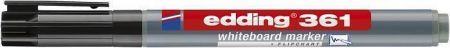 Popisovač na bílou tabuli a flipchart "361", černá, 1 mm, kuželový hrot, EDDING 4-361001