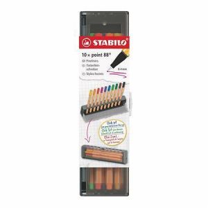 Liner "Point 88", 10 barev, 0,4 mm, sada na stůl, STABILO 8810-5