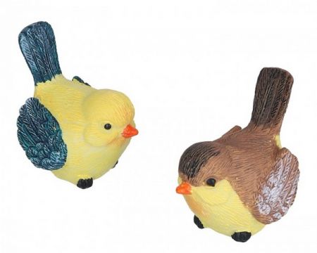 Dekorativní polyresinové figurky  5cm/6cm ptáčci