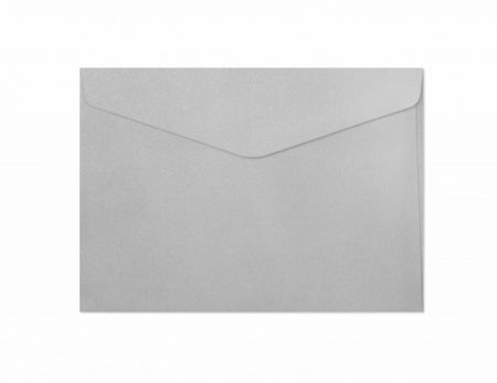 Ozdobné obálky Pearl - C5, 150 g/m2, perleťové, stříbrné, 10 ks