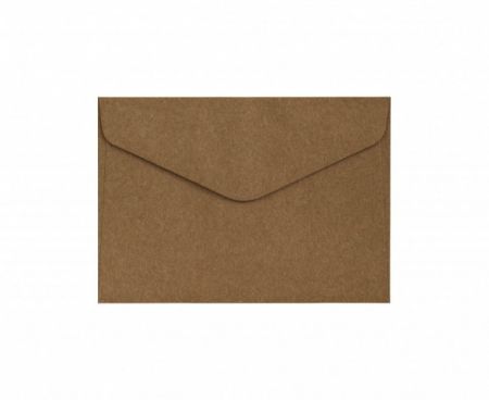 Ozdobné obálky Nature - C6, 120 g/m2, hnědé 10 ks                           