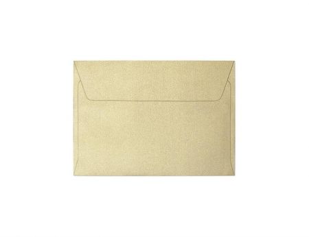 Ozdobné obálky Pearl - C6, 120 g/m2, perleťové,zlaté, 10 ks                         