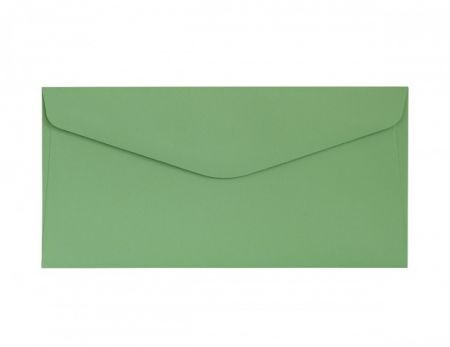 Ozdobné obálky Smooth - DL, 130 g/m2, zelené, 10 ks                  