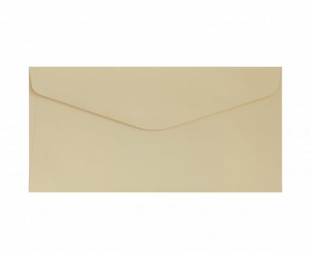 Ozdobné obálky Smooth - DL, 120 g/m2, tmavě krémová 10 ks                         
