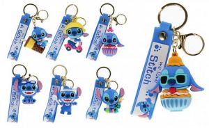 Klíčenka modrá 6CM s páskem 