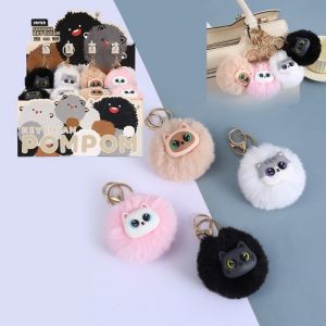 Klíčenka plyšová kočka  7cm