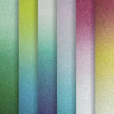 Třpytivý papír A4 mix stínovaný 230g, 6ks