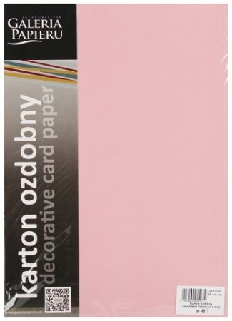 Designový papír A4 Sawanna, 220 g, růžový, 20 ks