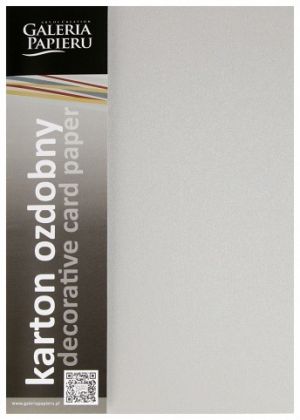 Ozdobný papír A4 Pearl - 250 g, stříbrný, 20 listů