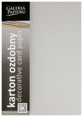 Ozdobný papír A4 Pearl - 250 g, stříbrný, 20 listů