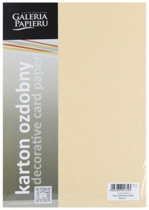 Designový papír A4 Ryps, 250 g,pískově žlutý,20 ks