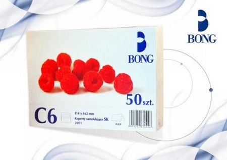 Obálka bez okýnka C6 (114 x 162 mm) biela 50 ks