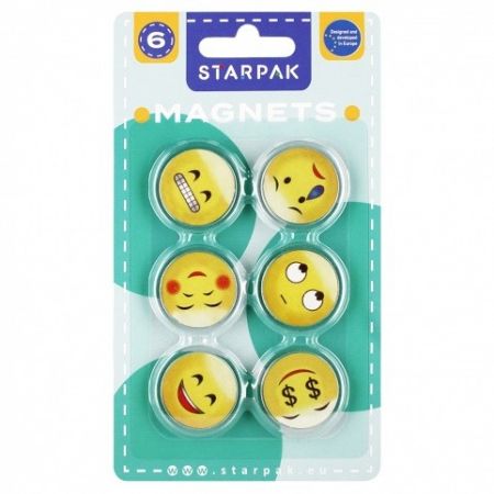 Magnety Emotikoni mix 33mm 6KS STARPAK 528365
