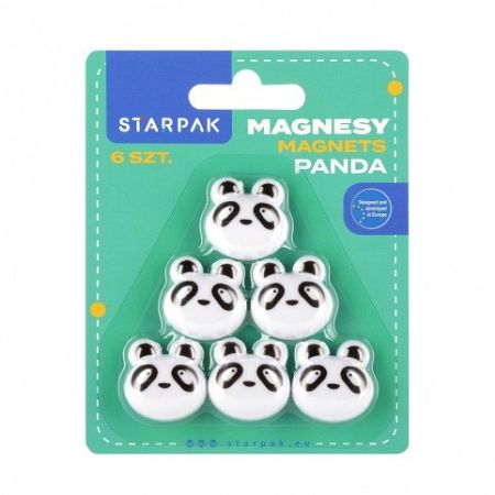 <br />Magnetky Panda 2,5cm/6ks<br />