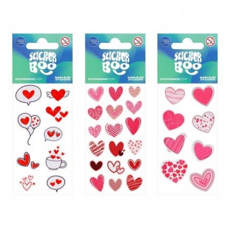 Samolepky Srdce 3 Sticker Boo 534613