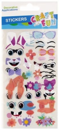 DEKORATIVNÍ OZDOBA SAMOLEPKY Velikonoce TVÁŘE