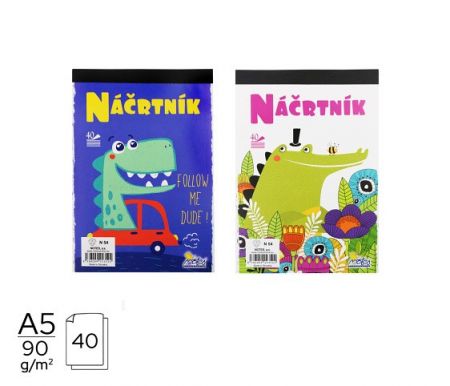 Náčrtník A5-40listů N54