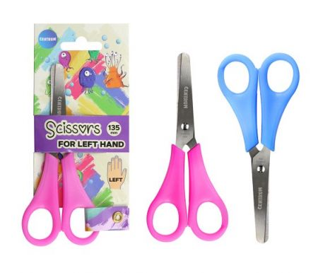 Nůžky dětské 13,5 cm pro leváky 2 druhy