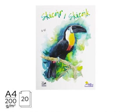 Skicák A4 20listů 