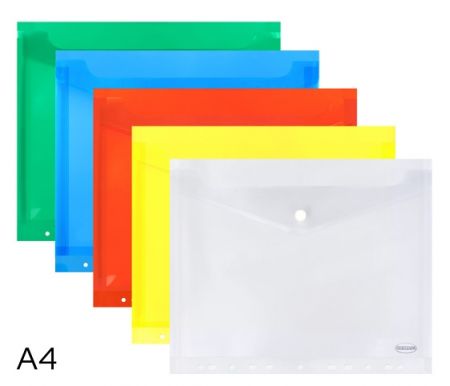 Obal spisový s klopou a drukem A4 EURO mix