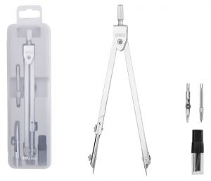 Kružítko kovové v krabičce DELI E8603