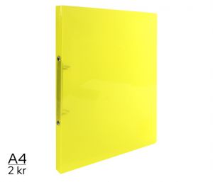 Pořadač ADEPT A4 diagonální 2kroužkový žlutý 