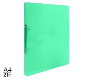 Pořadač LUMA A4 diagonální 2kroužkový zelený