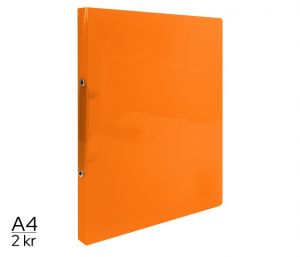 Pořadač A4 diagonální 2kroužkový oranžový
