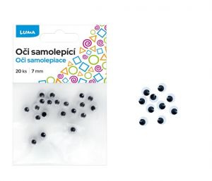 Oči kulaté 7mm 20ks