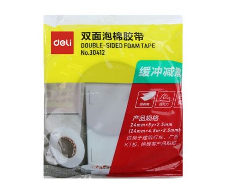 Lepící páska oboustranná montážní 24mm x 4,5m STICK UP DELI 30412