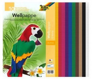 Papír vlnitý 25x35cm žlutý fosfor