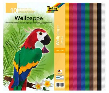 Papír vlnitý 25x35cm žlutý fosfor