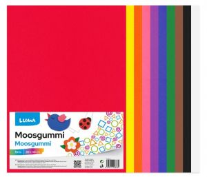 Pěnovka moosgummi 20x29cm 2mm MIX