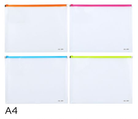 Obal spisový A4 se zipem FASHION DELI E38975 mix barev