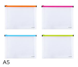 Obal spisový A5 se zipem FASHION DELI E38976 mix