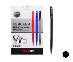 Propiska jednorázová DELI černá 0,7mm 6506