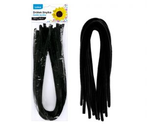 Drátek žinylka 500x8mm 10ks černý