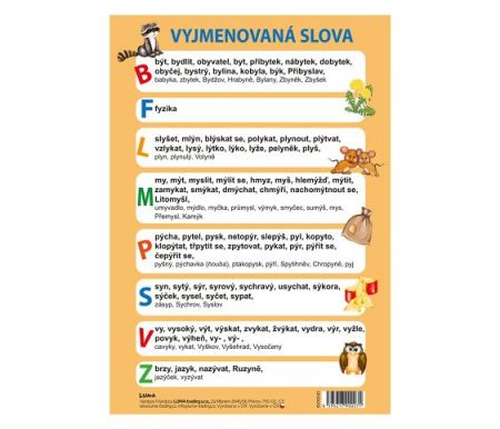 Vyjmenovaná slova A5 LUMA