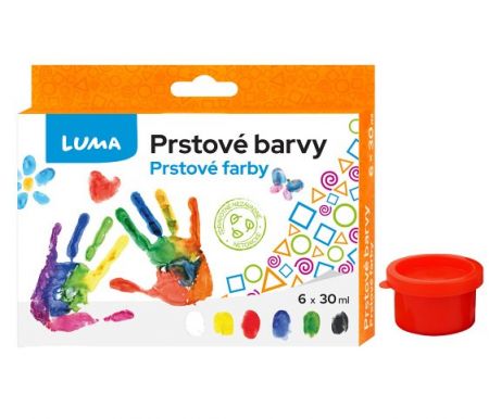Barvy prstové 6 barev LUMA 30ml