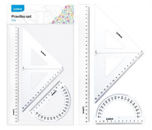 Pravítko souprava LUMA 3ks