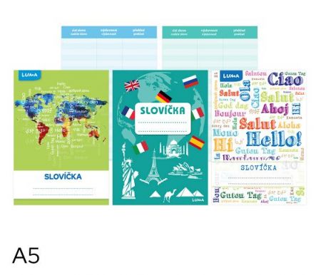 Sešit na slovíčka A5 40 listů