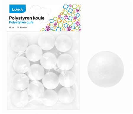 Polystyren koule 30mm 15ks