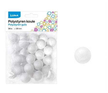 Polystyren Koule 20mm 36ks