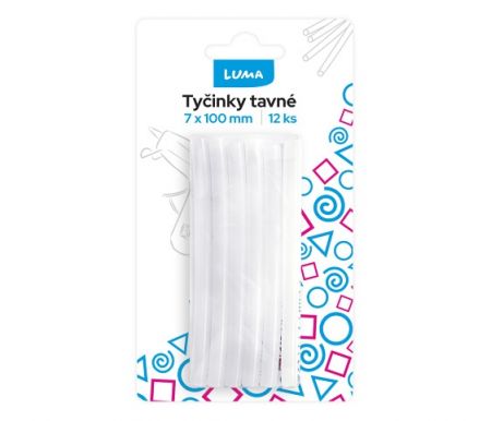 Tyčinky do tavné pistole 7mm x 100mm 12ks