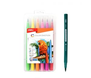 Fix sada DELI štětečkový 12 barev Color Emotion EC10304