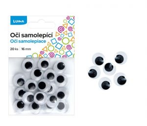Oči kulaté 16mm 20ks