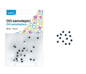 Oči kulaté 5mm 20ks